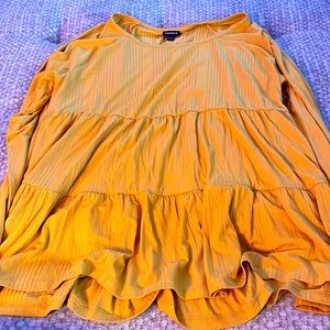 Torrid size 1 golden mustard  blouse